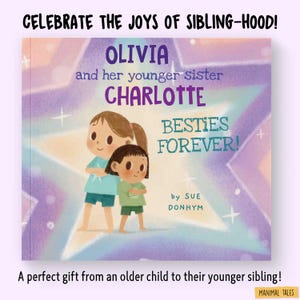 Personalized Sibling Christmas Book, Me and My Younger Sibling, Great Custom Gift from Mom, Dad, Older Brother/Sister to Younger, Xmas Gift