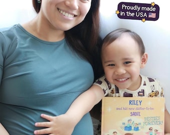 Personalized Book for First Child, Big Brother / Sister To Be, New Brother / Sister / Baby Gift, Custom Book Gift, Baby Shower Gift | USA