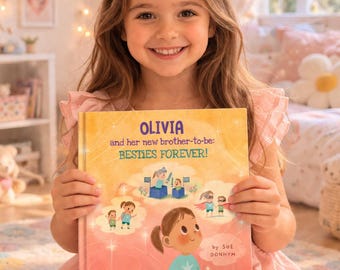 Personalized Book for a New Sibling - Big Sister To Be, Personalized Gift, Custom Book, Baby Shower Gift, New Brother/Sister/Baby Gift