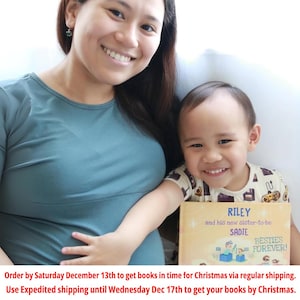 Personalized Book for First Child, New Brother/Sister, Baby Gift for Older Brother or Sister, Custom Book Gift, Baby Shower Gift New Parents