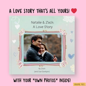Personalized Book With Your Photos - All About Us, Personalized book + Photo Album, Romantic Gift, Boyfriend, Girlfriend, Anniversary Gift