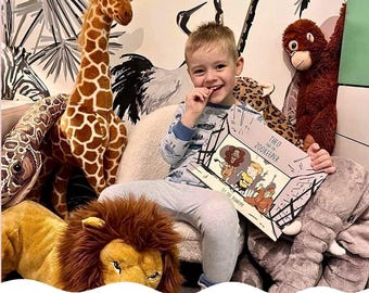 Personalized Zookeeper Adventure Book for Kids, Custom Name Zoo Animal Rescue Story, Animal Lovers Birthday Gift for Boys and Girls Ages 4-8