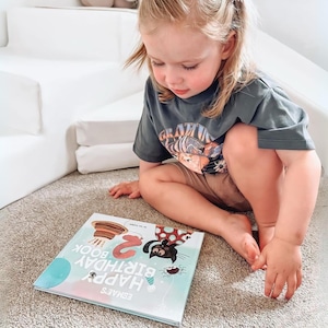 Personalized Birthday Book - My Happy Birthday Book, Kid's Birthday Book, Personalized Birthday Gift, Baby Birthday, 1st Birthday, Ages 1-9