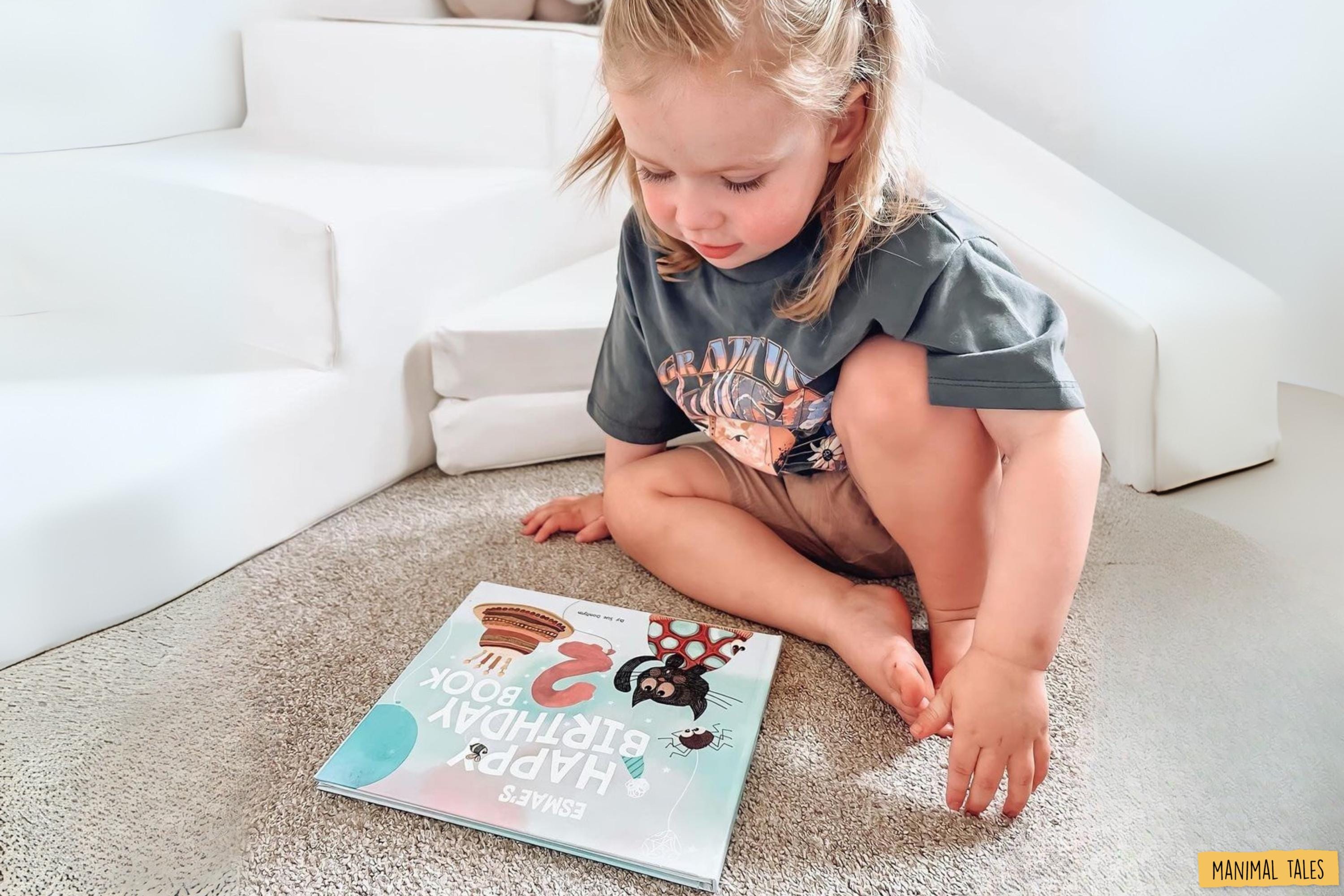 Personalized Birthday Book - My Happy Birthday Book, Kid's Birthday Book, Personalized Birthday Gift, Baby Birthday, 1st Birthday, Ages 1-9