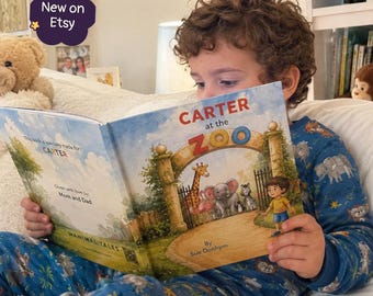 Personalized Zoo Book for Kids | Custom Name Children's Book | Birthday Gift for Boys Girls Ages 2-7 | Personalized Animal Adventure Book