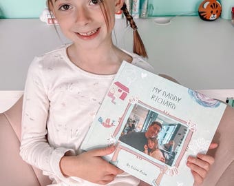 Personalized Photo Book for Dad, Gift for Dad With Photos, Custom Memory Book Dad Daddy Papa, Dad Birthday Gift From Child With Photos