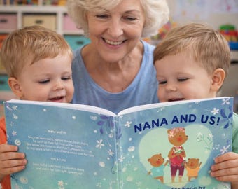Personalized Book - Grandma & Us, Personalized Book, Personalised Gift for Grandkids, Gift for Grandma, Custom Grandchildren, Mothers Day