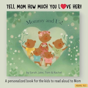 Personalized Book - Mommy & Us, Custom Gift for Mom, Mum, Mummy, Personalised Book for Mom, Gift, Mom Gift Idea, Birthday Gift, Mothers Day