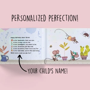Personalized Birthday Book My Happy Birthday Book Kids Birthday Book Personalized Birthday Gift Personalised Book for Ages 1-9 image 4