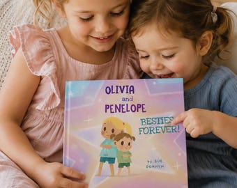 Personalized Book for 2 Sisters, Custom Storybook, Gift for Sisters, Big Sister Little Sister Book, Customized Kids Gift, Sibling Gift Idea