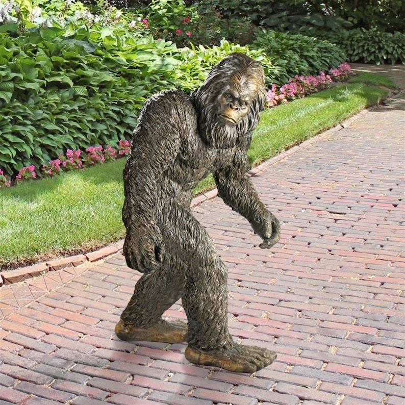 Bigfoot Statue Yeti Garden Statue Sasquatch Gifts Bigfoot Etsy