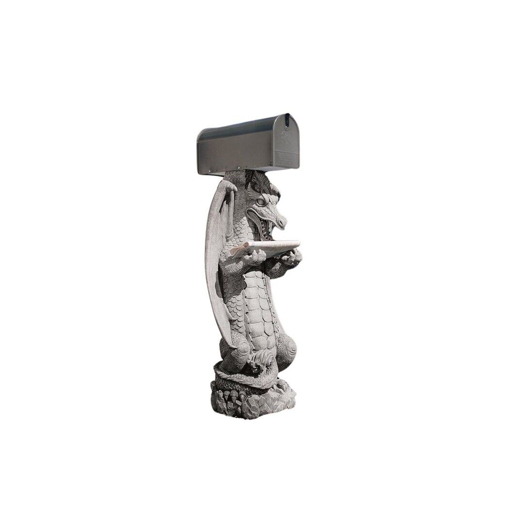 Dragon Mailbox Mailbox Statue Post Sleeve Dragon Statue Dungeon and
