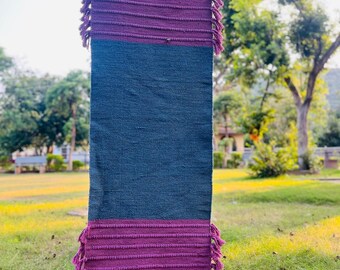 Tapis de yoga ayurdique infusé de plantes : coton biologique, antidérapant