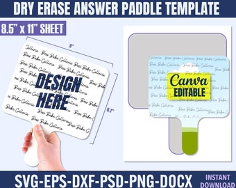 Graduation Dry Erase Paddle Template, Editable Canva Design (Digital Download)