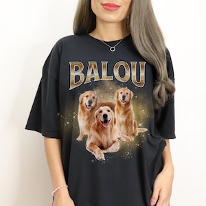 Personalized Pet T-Shirt 90s Pet T-Shirt Bootleg T-Shirt Pet Dog 80s T-Shirt - Personalized Dog Shirt