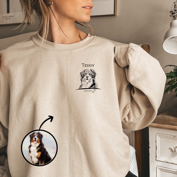 Personalisierter Haustierpullover mit Haustierfoto + Name personalisierter Haustier Hoodie Hund personalisiertes Haustier Sweatshirt Katze