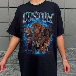 T-shirt personnalisé pour animaux de compagnie Bootleg T-shirt personnalisé pour chien Bootleg des années 90 T-shirt rétro pour chat T-shirt Bootleg Rap vintage
