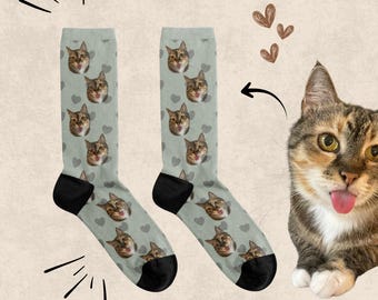 Gepersonaliseerde sokken met foto voor huisdieren Gepersonaliseerde sokken met foto Hondengezichtssokken Kattengezichtssokken Gepersonaliseerde sokken voor huisdieren