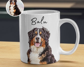 Personalized Pet Mug with Pet Photo + Name Custom Dog Mug Dog Coffee Mug Personalized - Pet Mugs