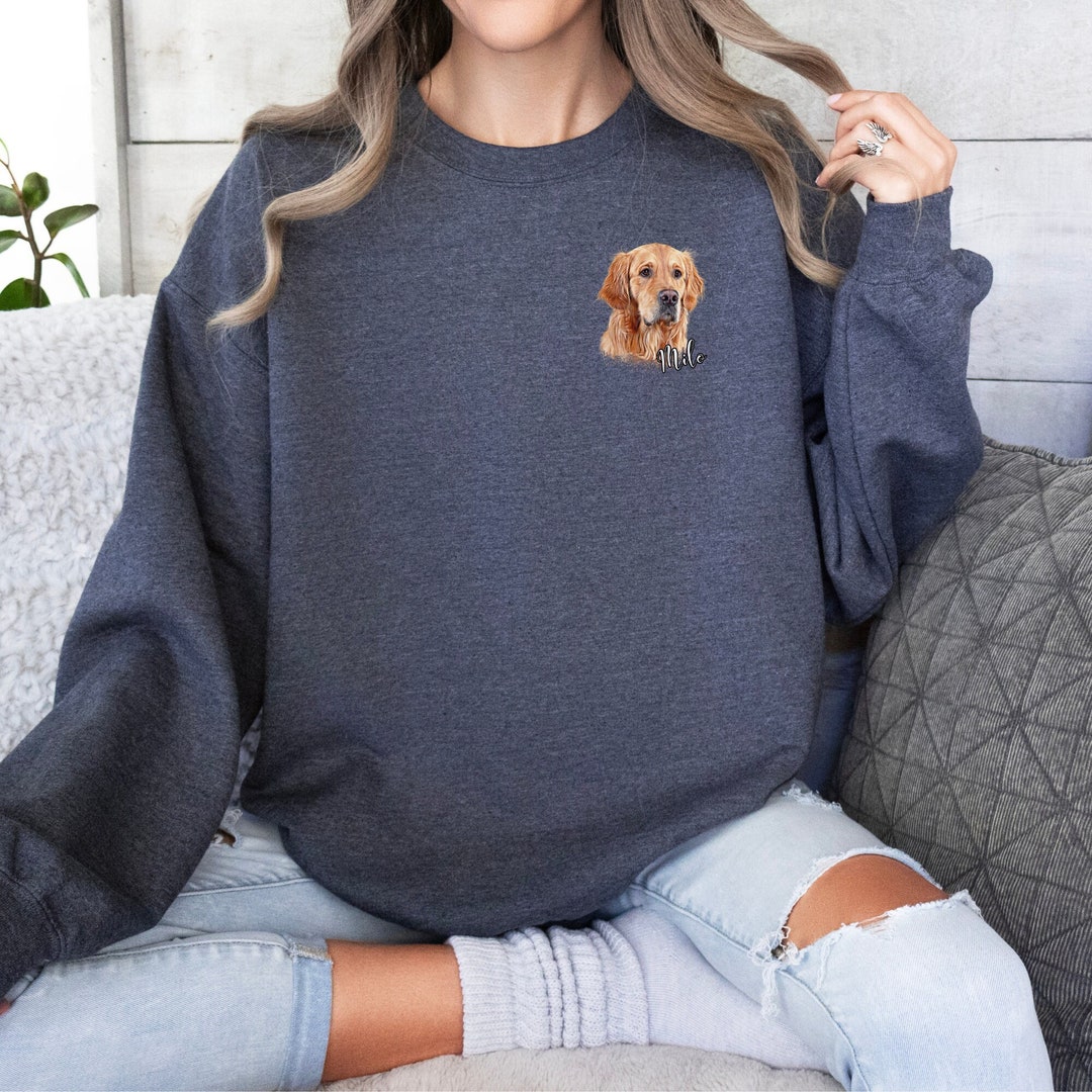 Personalized Pet Sweater With Photo Pet Portrait Sweater Personalized