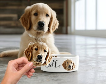 Personalized food bowl - Personalized pet gift - dog food bowl - cat food bowl - custom food bowl gift