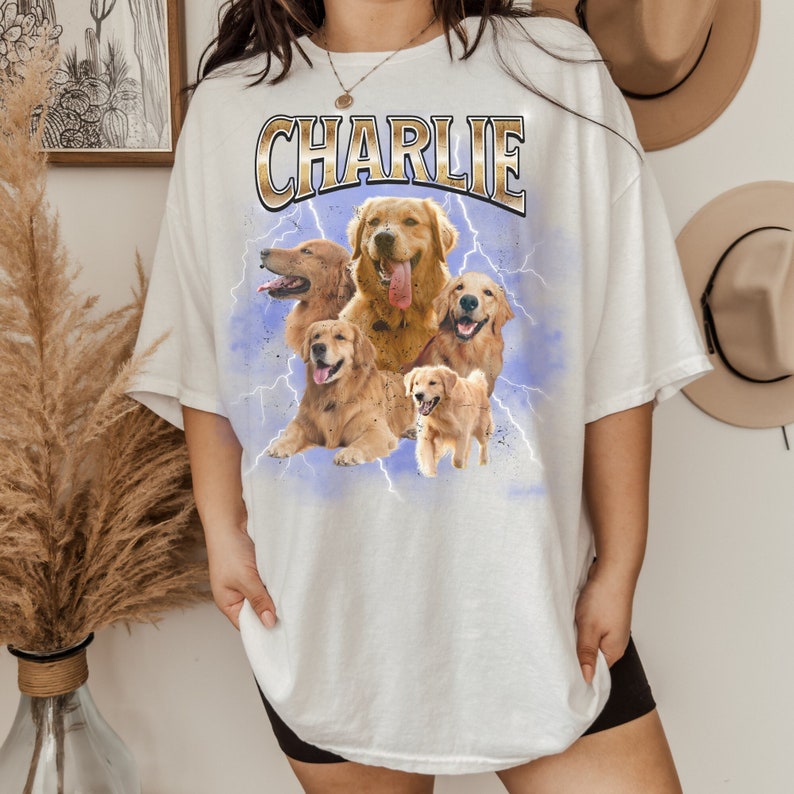 Camiseta personalizada para mascotas de los años 90 Camiseta personalizada para mascotas Camiseta pirata para perros Camisa personalizada para perros imagen 2