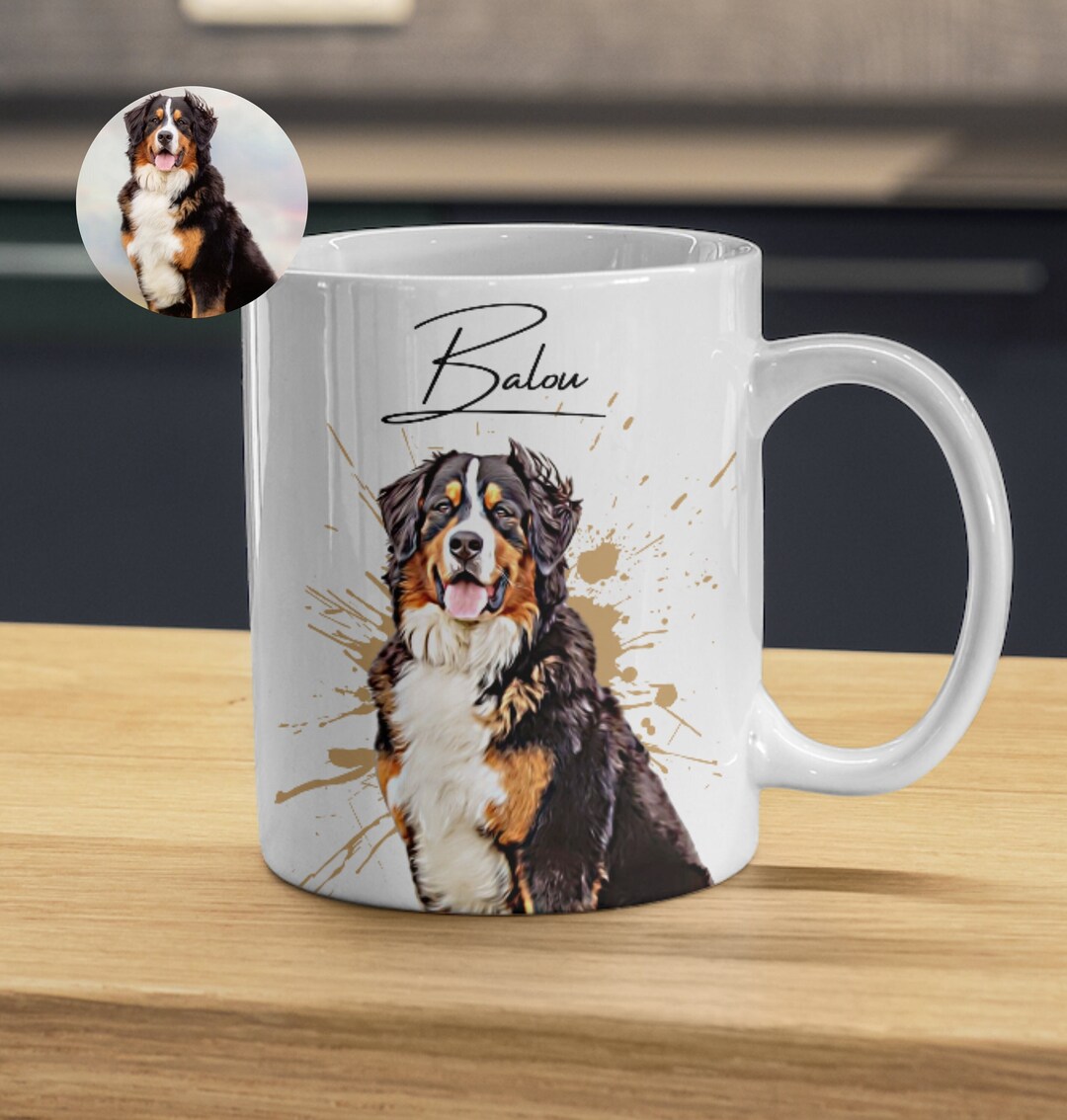 Personalized Pet Mug With Pet Photo Name Custom Dog Mug Dog Coffee Mug ...