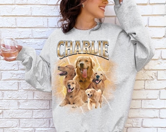 Maglione per animali domestici personalizzato anni '90 camicia bootleg per animali domestici felpa con cappuccio vintage per cani da compagnia felpa personalizzata per animali domestici regalo