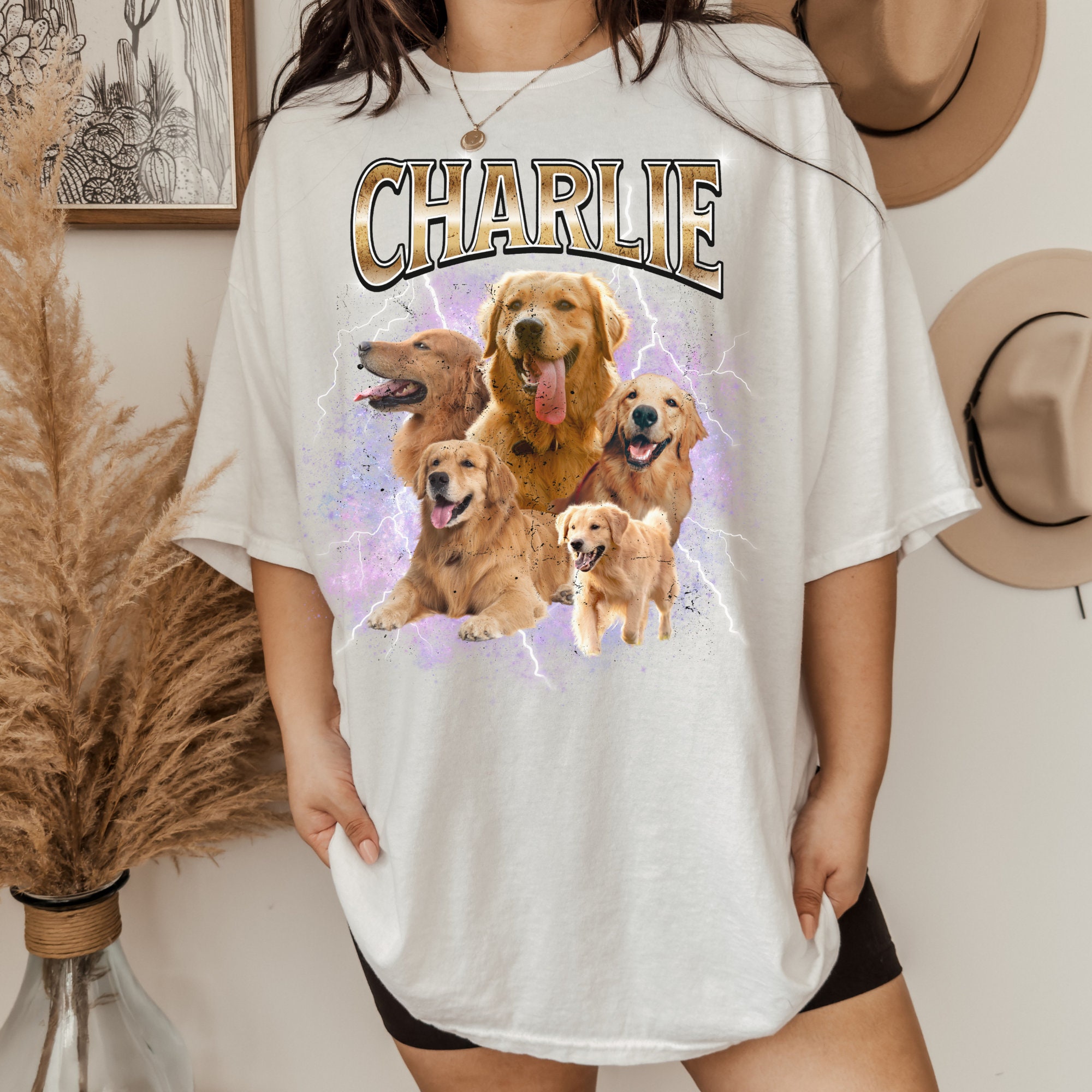 Custom Pet T-Shirt 90s Personalized Pet T-Shirt