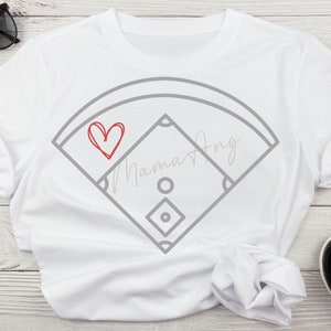 Left Field Heart Baseball Digitale Download, Sublimatie Download, Instant Download, PNG, SVG, Digitale Afbeelding