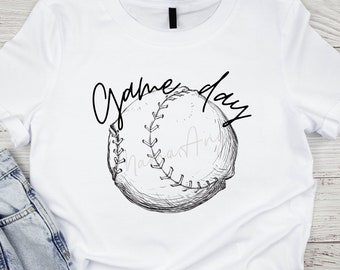 Game Day Baseball Design: PNG, SVG (Digital Download)