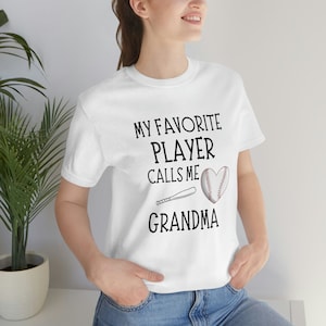 My Favorite Player Calls Me Grandma Unisex Jersey Short Sleeve Tee
