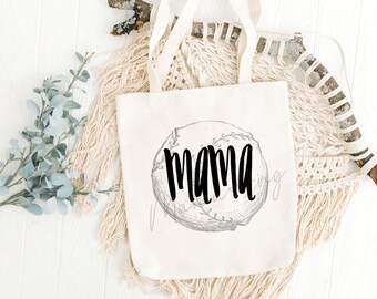 Mama Baseball Design: PNG, SVG Digital Download