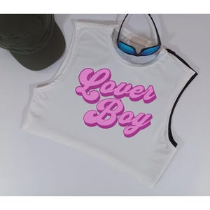 Custom Gay Sleeveless Crop Top, Sissy, Gay Gifts, Custom Gay Sleeveless Half Shirt, Gay Gifts, Sissy Clothing, Custom Sissy Clothes, LGBTQ