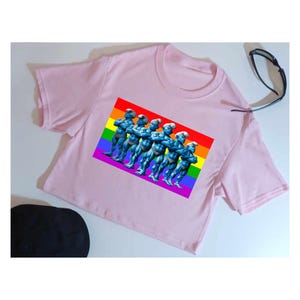 Mens Crop Top, Sissy, Gay Gifts, Personalized Mens Crop Top, Gay Shirt, Custom Made Mens Crop Top, LGBTQ Gift, Sissy Clothing, Sissy Clothes