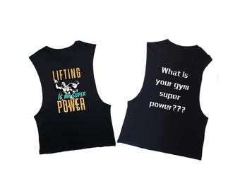 Custom Front and Back Tank Top, Custom Low Arm Stringer Tank Top, Personalized Low Arm Stringer Tank Top, Open Arm Tank Top, Sissy, Gay Gift