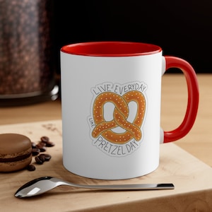 The Office Dunder Mifflin Pretzel Day Accent Coffee Mug, 11oz