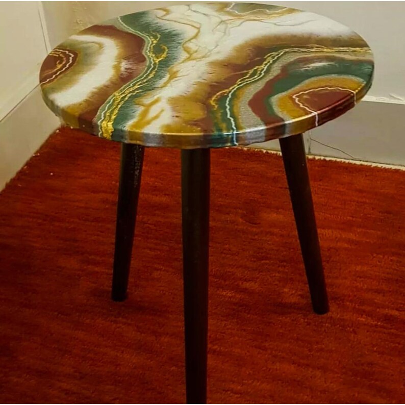 Resin Coffee Table Round Coffee Table Epoxy Handmade Table Etsy UK