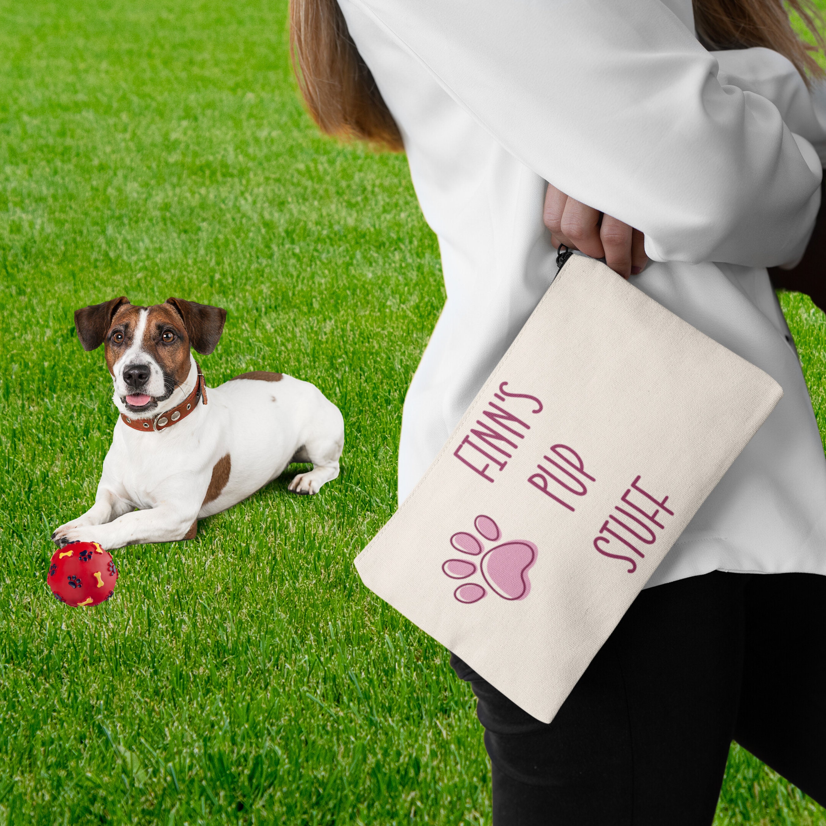 Dog Treat Pouch Dog Travel Bag Cute Pouch Personalized Dog Bag Dog