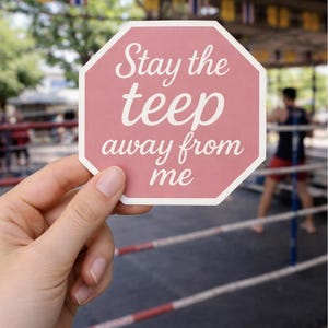 Stay the TEEP-utmärkelse från mig-klistermärke Muay Thai