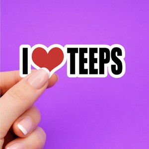 Jag älskar Teeps, jag älskar Teeps Muay Thai-klistermärke