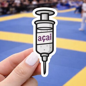 Definitivamente não são esteroides, adesivo de açaí para Jiu-Jitsu.