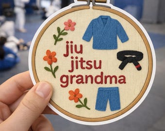 Jiu Jitsu Grandma Sticker