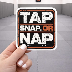 Tap Snap or Nickiu Jitsu MMA Sticker