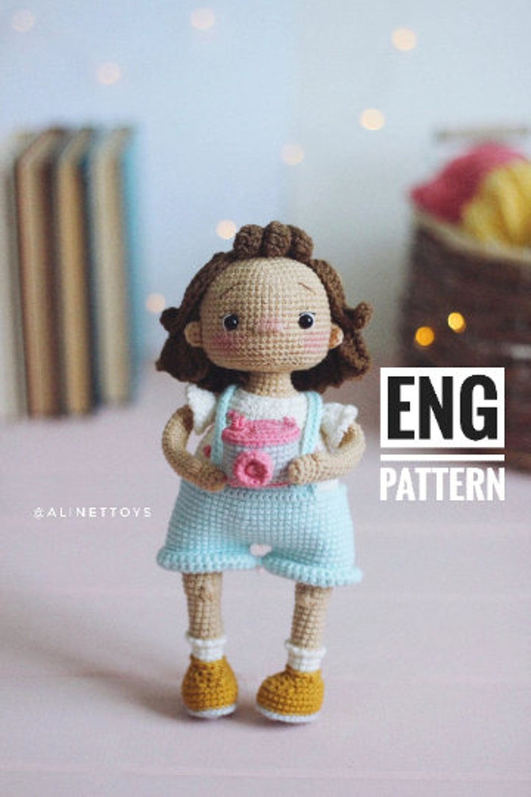Patron au crochet poupée Dolly PDF anglais amigurumi Etsy France