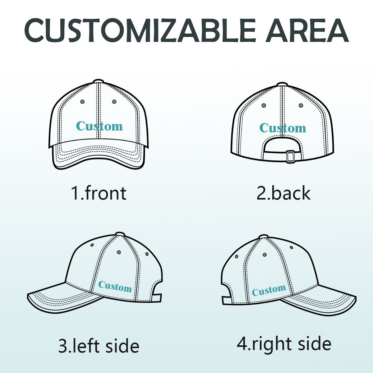 Personalized Baseball Cap, Custom Caps Embroidered Hat, Custom Logo