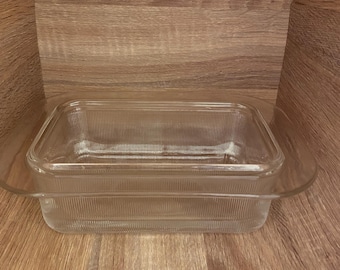 Vintage Heller glass loaf tin bakeware
