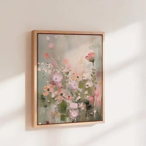 January Flower Canvas Wall Art | Carnation & Snowdrop Botanical Art | Birthday Gift | large Floral Decor | Large Living Room Art