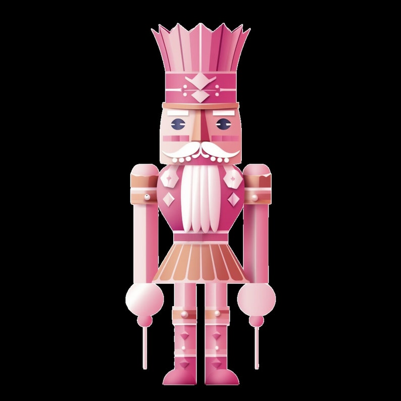 Pink Nutcracker SVG and PNG Bundle, Nutcracker Bundle, 16 Nutcrackers