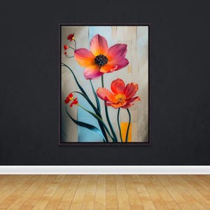 Watercolor Floral Print: Modern Botanical Wall Art (Digital Download)